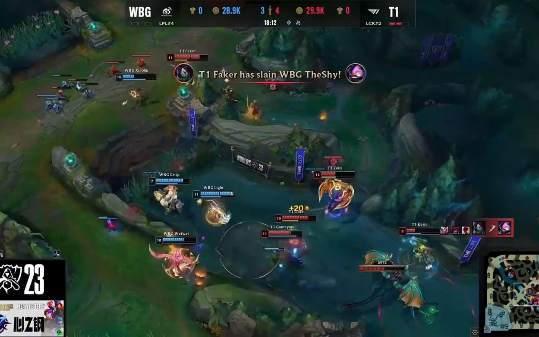 包含Faker新星战术调整表现惊艳，勇士未来可期！的词条